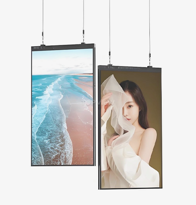 3000/4000&700 nits Hanging Double-sided Window Facing Display